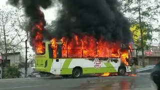 Rourkela Mo Bus Caught Fire | At TCI chowk | 20-5-2023