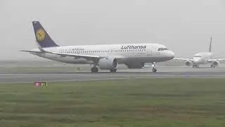 Lufthansa A320Neo huge engine Takeoff sound