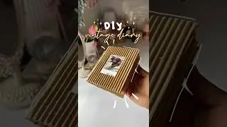 DIY vintage diary | ninu shaaji #diy #craft #shorts