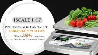 Best 30kg Stainless Steel Weighing Machine | iScale i-07 for Shops, Kirana, Kitchen & Commercial Use