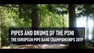 Pipes and Drums of the PSNI play in Inverness at the RSPBA European Championships.