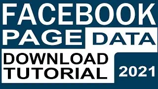 Как загрузить информацию о странице Facebook Загрузить все данные с Facebook 2021