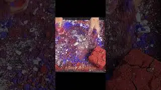 Glitter bomb, damp bits, iron oxide reforms 🌸🫰🤙 #crush #ironoxide #damp #asmr 