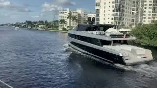 Superyacht Bad Mutha 2023 WallyWhy 200 is 88.68' left Fort Lauderdale Boat Show ASMR water sounds