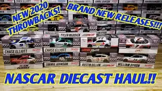 NASCAR DIECAST HAUL!!! NEW 2020 RELEASES AND THROWBACKS!