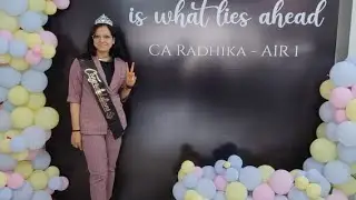 CA AIR1 Celebrations....Movie of my celebrity phase💙🤍 Celebrations of AIR-1🤩🥰# CA💯 #icai #air1