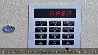 BUYaSafe WES2113-DF Fire Resistant Electronic Wall Safe