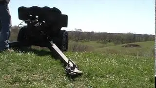 Hotchkiss 37 MLE 25MM anti tank gun live fire