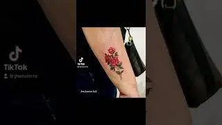 RED ROSE TATTOO #jenjamesink #shortsviral #shortsyoutube #shortvideo #shortfeed
