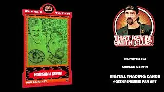 DIGI TOTEM #57 HOLOGRAPHIC TRADING CARDS, NFT DIGITAL ART, VFX, BLENDER 3D KEVIN SMITH FAN ART