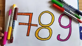 Easy Shape drawing drawing | drawing 123 | kids learning video | colours name red green blue