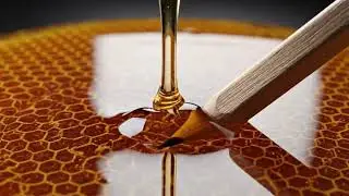 Pure Gold: Satisfying Macro Flow of the Thickest Natural Honey | ASMR Visuals