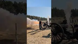 12 Napoleon Civil War Cannon FIRE in slow motion #cannon #civilwar #civilwarhistory