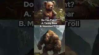 Do you fight? Teddy Bear vs. Mountain Troll 🧸👹  #youtubeshorts #yt #gaming #new #2025 #shorts #fyp