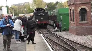 GWR No 2999 Lady of Legend running around it's train at East Grinstead
