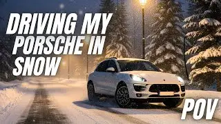 Porsche Macan in Heavy Snow & Ice - POV Driving