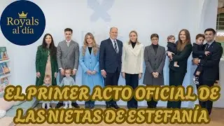 Las nietas de Estefanía debutan en un acto oficial junto a Charlène de Mónaco