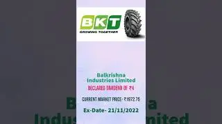 Balkrishna Industries Ltd Dividend