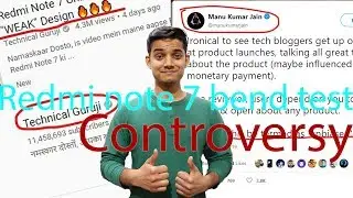 TechnicalGuruji Vs ManuKumarJain | Redmi Note 7 BendTest | #RedmiNote7Unboxing | # ManuKumarJain