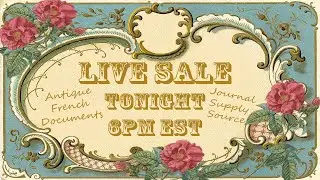 🔴LIVE SALE ✨NEW Paris Flea Market Finds ✨French Ledgers Ephemera & Papers Junk Journal Supplies