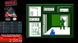 Rescue The Embassy Mission Speed Run - NES - World Record Any% (Highest Difficulty) 2:19 1st Place
