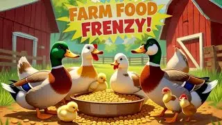 FARM FOOD FRENZY: PIGEONS, DUCKS, HENS & CHICKS GO WILD! 🦆🐔 (28 Min)