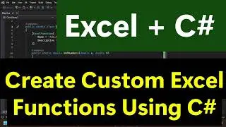 Create Excel Functions in C# Without VBA