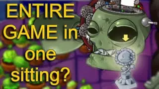 I Beat Plants Vs. Zombies Without ANY Breaks