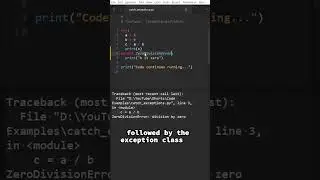 Python Exceptions: Don't Catch Them All!