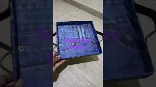 #cardboard tray# DIY jeans tray#shorts