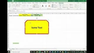 MS Excel tutorial on Inserting and formatting shapes. Add text and assign macro.