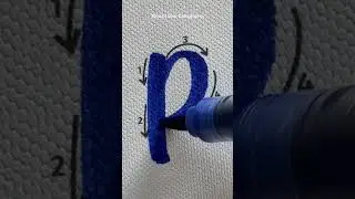 Modern Calligraphy Tutorial: &ldquo;P&rdquo; for Beginners  #nhuandaocalligraphy #moderncalligraphy #shorts