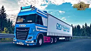 DAF XF Euro 6 W.de Zeeuw + DKJ Transport Combo Skin v1.0 ETS2 Mod tuning
