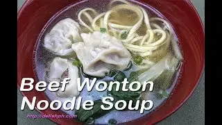 Beef Wonton Noodle Soup