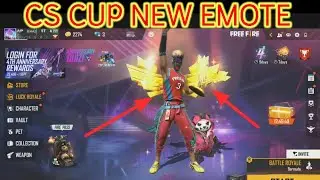 FREE FIRE NEW EMOTE || CS CUP REWARDS|| FREE FIRE #SHORTS