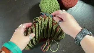 Brioche Knit-a-Long, video 5: Brioche Bandana Cowl working flat, brLsl decrease, start of RS row