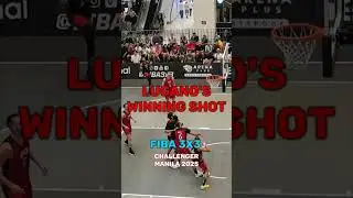 FIBA 3x3, Lugano's Winning Shot, Challenger Manila 2025 #shorts #satisfying #trending #basketball
