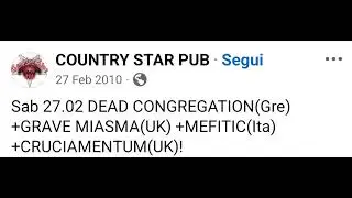 Dead Congregation - Live at Country Star (27/02/2010)