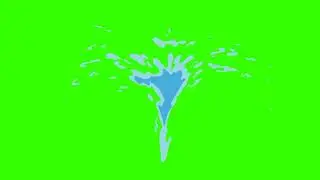 Water Fountain Effect Full HD1080px / 2D EFFECT / Green Screen 2D Animation effect Free download