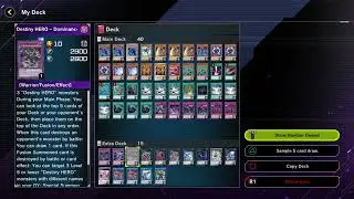 Yugioh Master Duel Destiny Hero Fusion Dreadmaster Deck!!