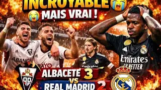 Albacete 3 vs 2 Real Madrid (copa del rey ) 