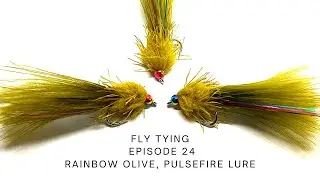 Rainbow Olive, Pulsefire Lure - Fly Tying Episode 24 - UKFlyFisher