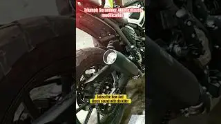 Triumph Scrambler 400X exhaust modification | check sound #exhaust #trending #triumph #modificition