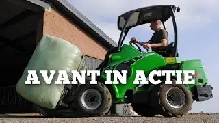 Met de AVANT een VIERKANTE BAAL voeren | Boer Gerrit vlogt