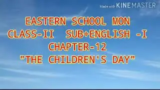 Eastern School Mon class 2 English