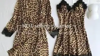 SATIN SILK BATHROBE ROBESPAJAMAS