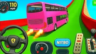 Giant  Bus Mega Ramp Challenge Impossible Tracks Impossible Racing Giant