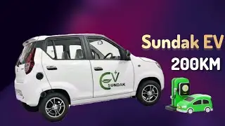 Sundak Electric Mini EV Car | EV India Expo 2025 | Sundak Electric 200km auto expo