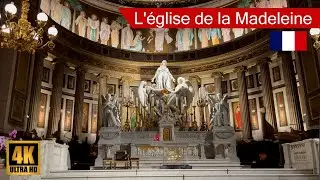 Inside &Eacute;glise de la Madeleine Church in Paris (Christmas 2022)