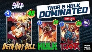 Marvel Snap : Ultimate power pack 🦾 Thor & Hulk dominates [Marvel snap infinite]💥🔨 #marvelsnap